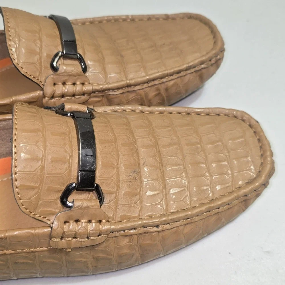 Jonsen Amy802A Brown Men's Loafer Boat Shoes Size 9.5 NWB